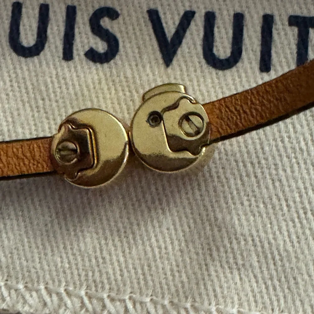 Louis Vuitton Gold and Brown Monogram Bracelet - Picture 4 of 7